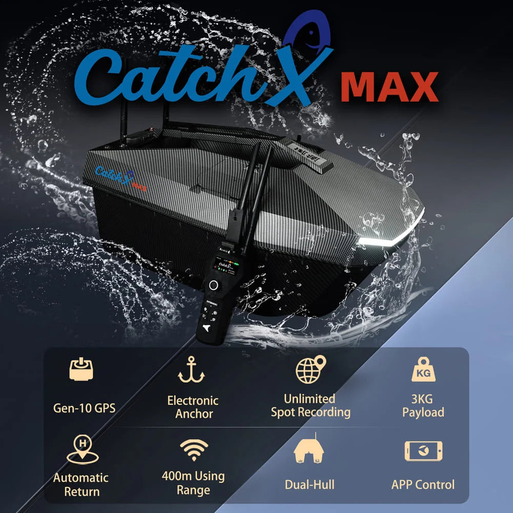 Rippton CatchX MAX Bait Boat with Sonar