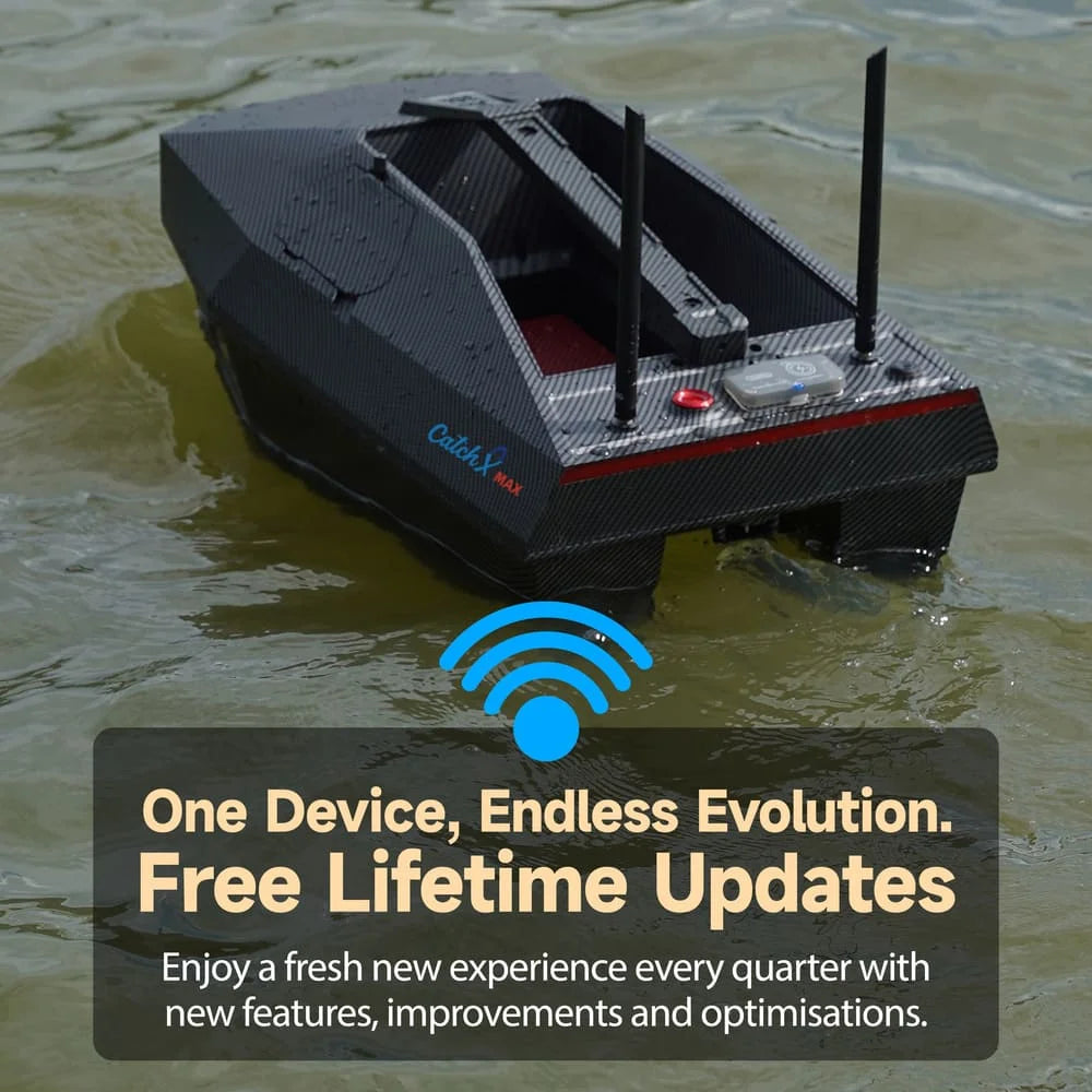 Rippton CatchX MAX Bait Boat with Sonar