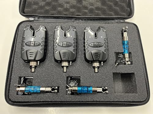 TMC 3 Rod Bite Alarm and Illuminated Swinger Set