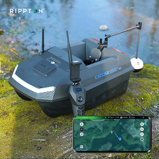 Rippton CatchX Mini Remote Control GPS Fishing Bait Boat